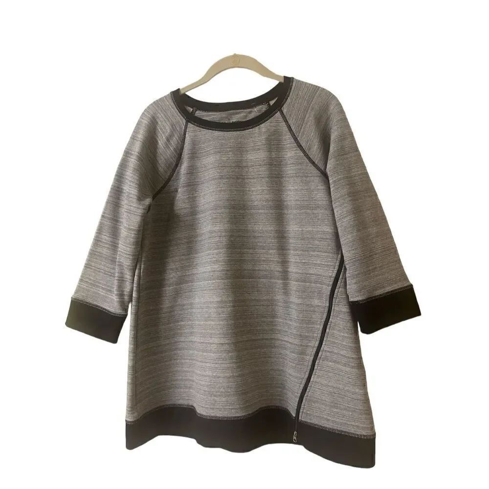 Neon Buddha top heathered gray sz Medium